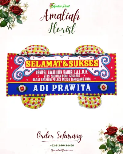 Karangan Bunga Ucapan Selamat di Lolomboli